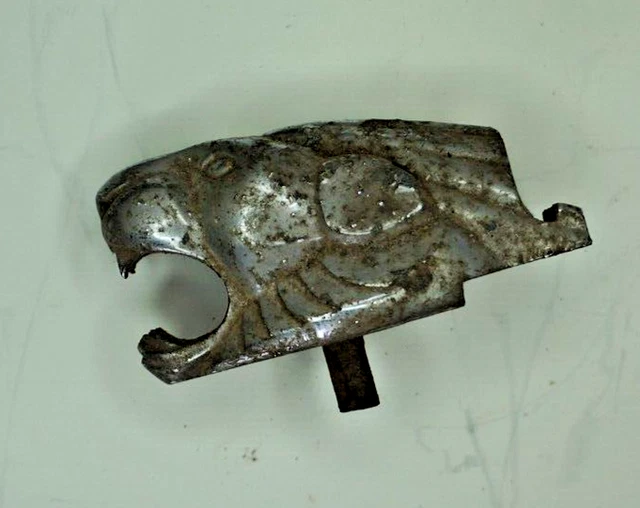 MASCOTTE BOUCHON DE radiateur de voiture ancienne TETE LION PEUGEOT 402