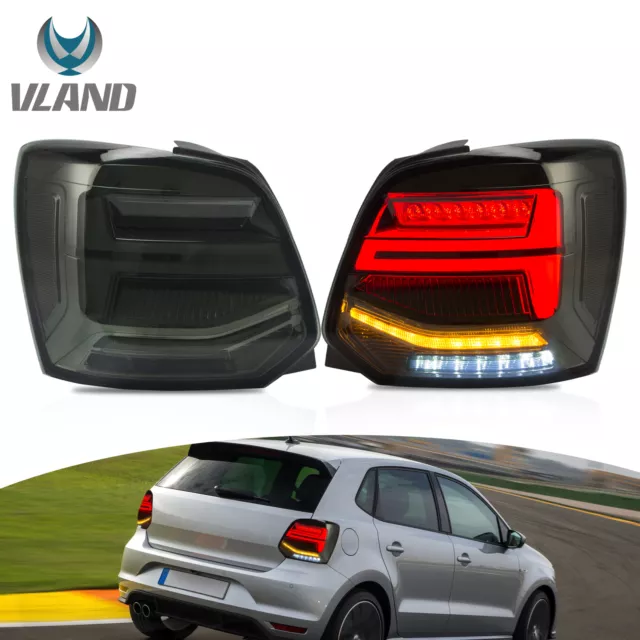 VLAND LED feux arrière Fumé indicateurs séquentiels pour 2011-17 Volkswagen Polo