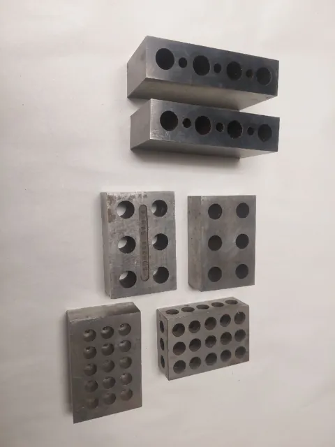 Lot Of 6 Machinist Set-Up Blocks, 2-4-6 Blocks , Metalworking , Tooling , Tools