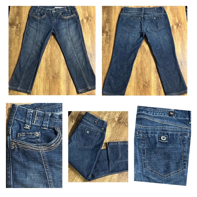DKNY JEANS Skinny Jean Women’s Split Hem Crop Capri Size 6 [32”W x 23”L]
