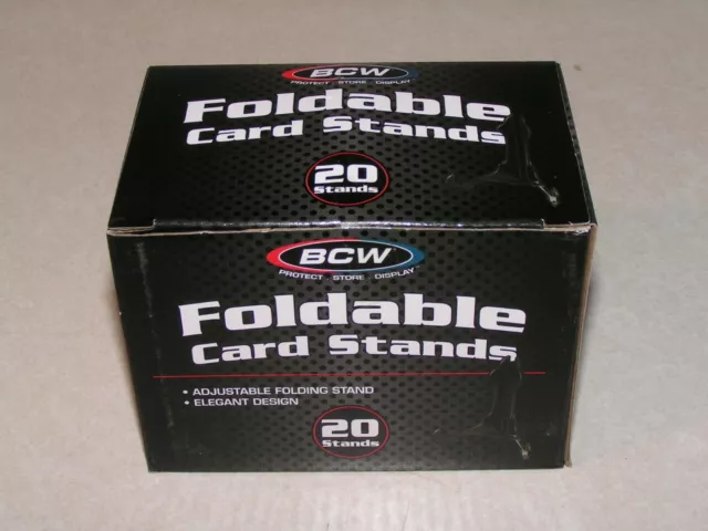 20 BCW Black Plastic Holders to Display Your Sports Cards or Smaller China etc.