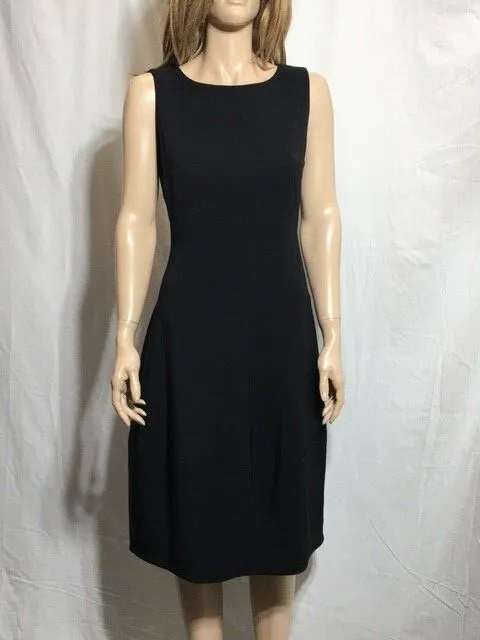 Women's NWT Nic+Zoe Casual Black Fit & Flare Sleeveless Pockets Dress