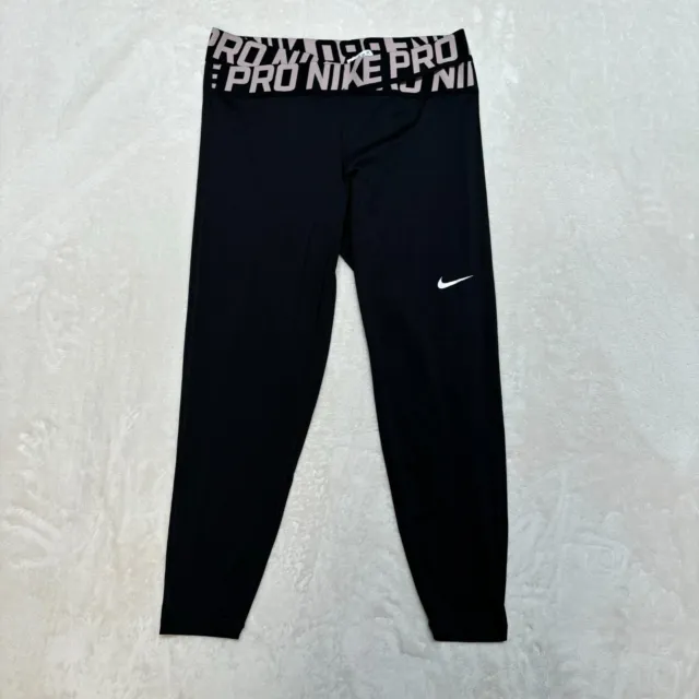 1X NEW Nike Pro Dri-Fit Intertwist Tight Crossover Legging Gray Women's  Plus | eBay