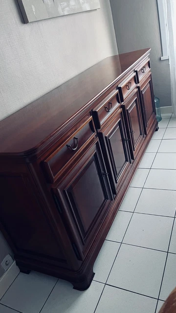 Table de Salle à Manger Antique en Merisier et Merisier en vente sur