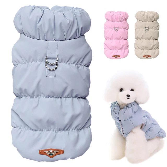 Waterproof Dog Cat Coat Jacket Pet Puppy Warm Fleece Lined Vest Winter Clothes