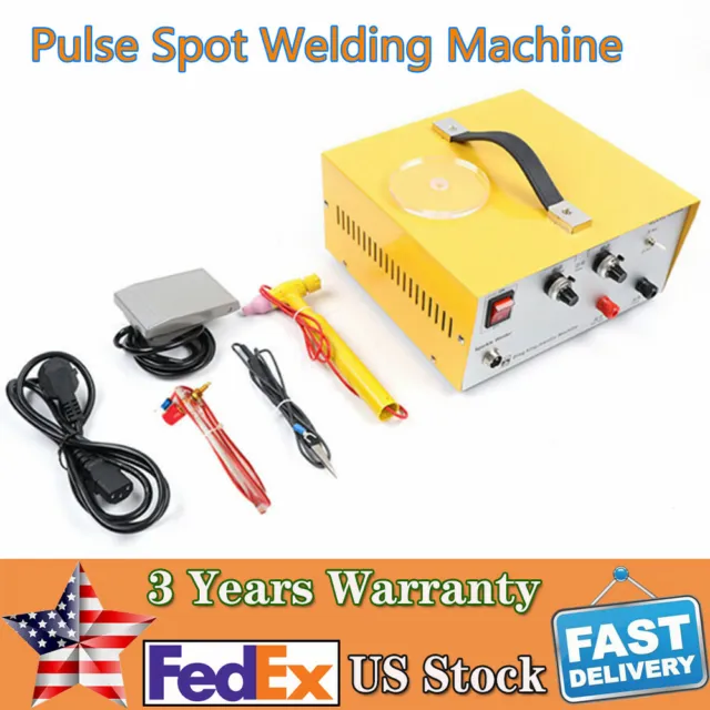 80A Pulse Sparkle Spot Welder Platinum Gold Silver Jewelry Welding Machine 110V