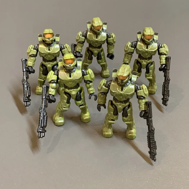 10 Pezzi Figure Mega Bloks Construx Halo – UNSC SPARTAN MASTER CHIEF E Altri – Usate, Random