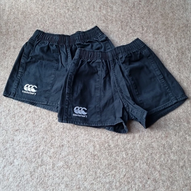 Kids canterbury rugby shorts black age ten