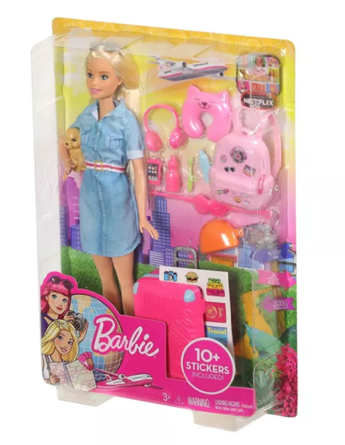 NEW Barbie Dream House Adventures "Travel By Flight" Doll & Accessories New