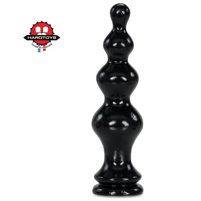 Plug Anal XXL Avec Ventouse - 19 X 7 Cm - Noir - Dilatation - Neuf - Matériau Vinyle Sans Phtalate