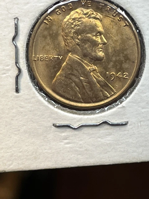 wheat penny 1942 BU LINCOLN CENT 1942-P UNC NICE GEM! LUSTER  red /gold color!!