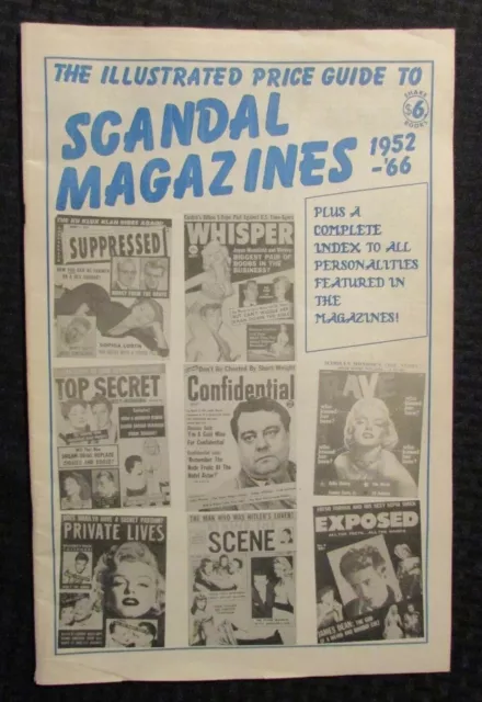 1988 SCANDAL MAGAZINES Illustrated Price Guide 1952-66 FVF 7.0 Marilyn Monroe