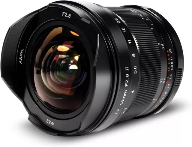 2023 Pergear 14mm F2.8 II Ultra-Wide Angle Manual Lens for Sony E-Mount Cameras