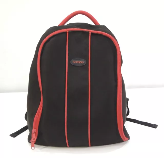 Baby Bjorn Active Backpack Diaper Bag Red Black Insulated Pockets Padded Strap