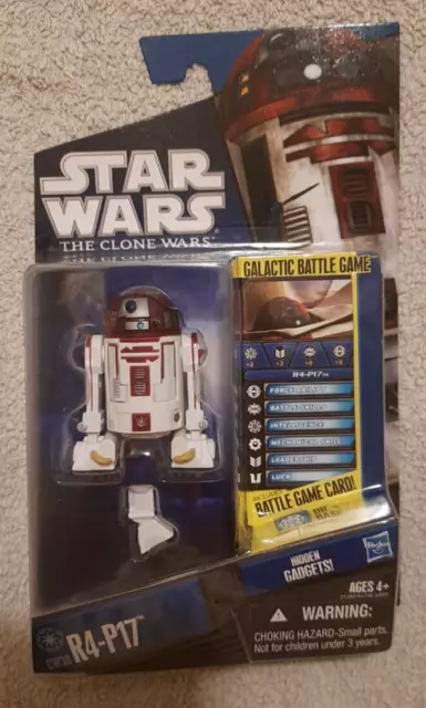 Star Wars R4-P17 Cw30 Clone Wars Astromech Droid Action Figure + Battle Game New