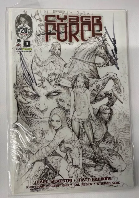 Cyber Force #1-5 Image Comics Kickstarter Edition Signiert Mark Sivestri