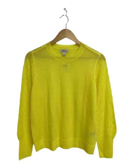 Style & Co.Femmes Jaune Vif Pull Col Rond Pull Taille M