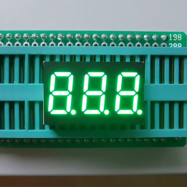1pc 0.36" Green LED 0.36 inch 3 Digit 7 Segment Display Common Cathode Brand New