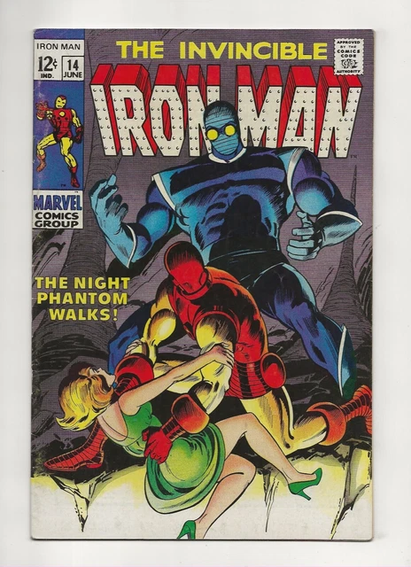 The Invincible Iron Man #14 (1969) 1st App Mutant Phantom FN+ 6.5