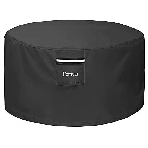 Fire Pit Cover Round, Waterproof Heavy Duty Patio Fire Pit Table Cover,