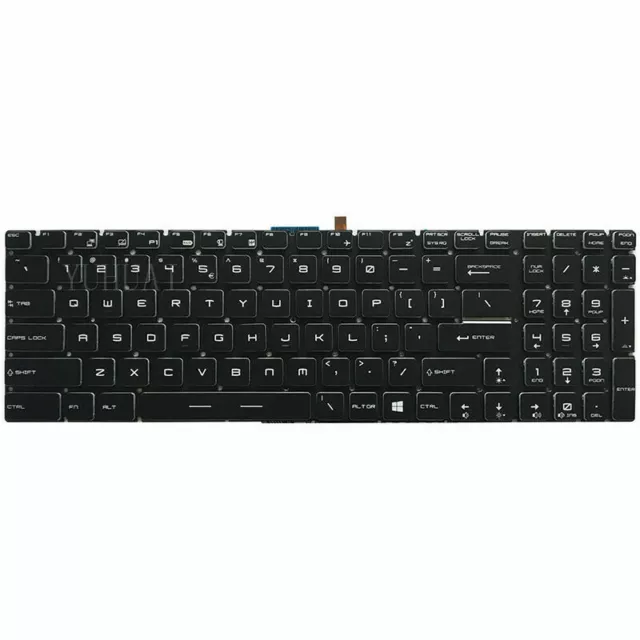 New US UI Keyboard For MSI MS-16H8 MS-16K4 MS-16K3 MS-16K2 Colorful backlight 2