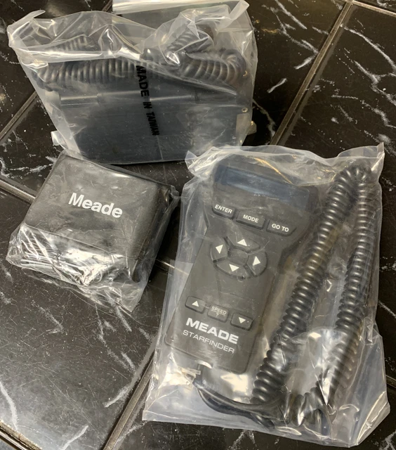 Controlador electrónico de mano Meade Autostar Telescope con accesorios
