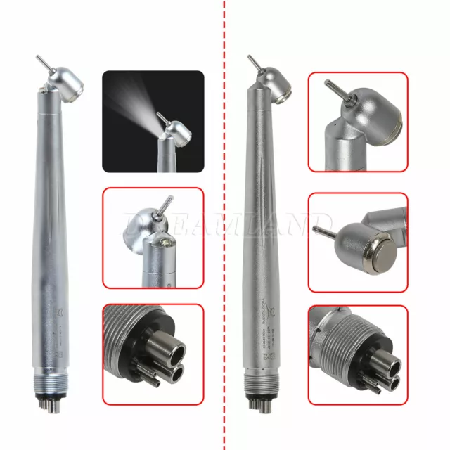Dental 45° Degree Surgical High Speed Handpiece Push Head ( LED E-generator) 4H