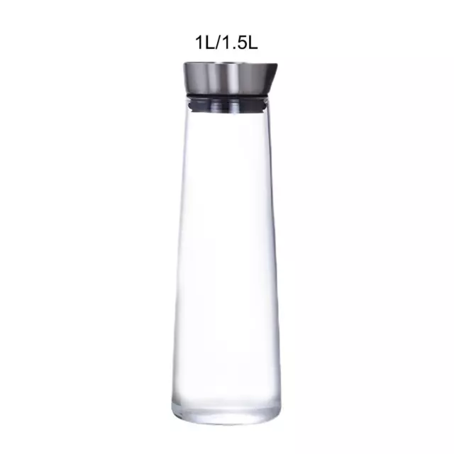 Glass Water Bottle, Hot Cold Water Pitcher ,Glass Jug ,Juice Milk Cold Carafe,