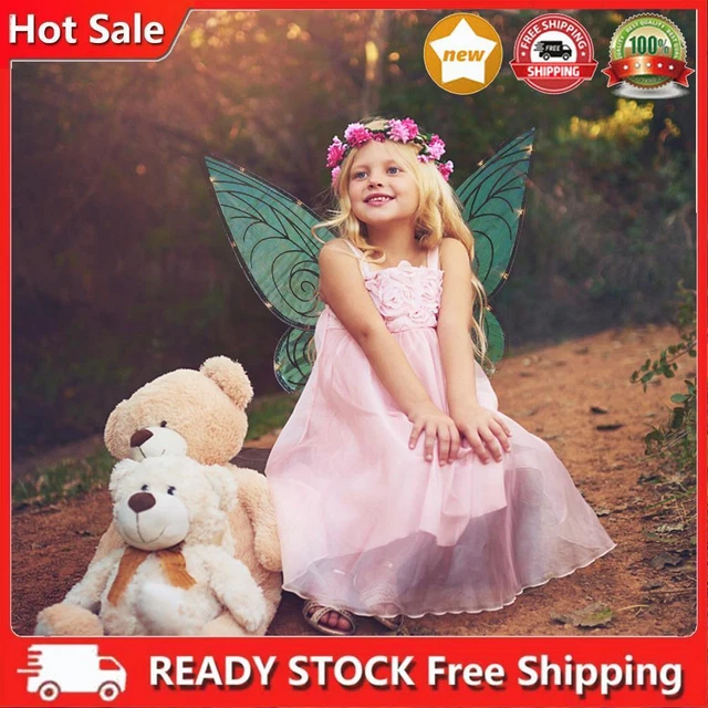 EFASYS bambini fata angelo per? Halloween Cosplay LED Elfenfl?el Prinzes