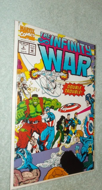 The Infinity War # 4 Fine- Marvel Comic 1992 Wrap Around Gate Fold Cover
