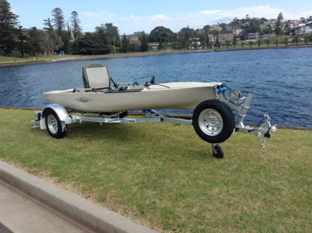 SeaTrail, Galvanised Kayak/ Canoe Trailer, 12" Rims, LED Lights