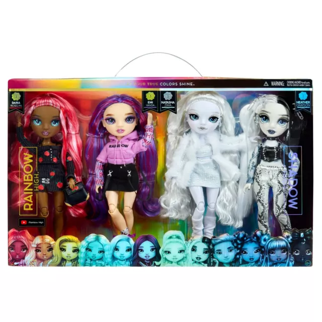 Arcoiris Alto & Sombra Alto Moda Muñeca Juego 4 Paquete Nuevo 2022