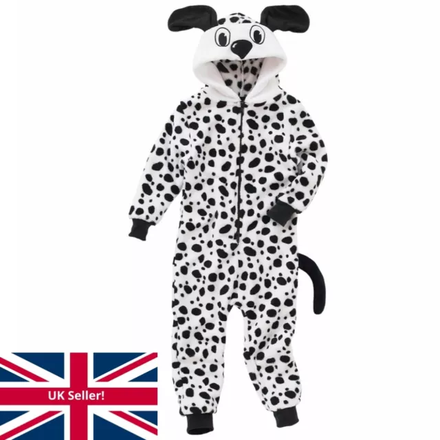 World Book Day Dalmatian Dog 1Onesie Onezi Boy Girl Fleece Character Jumpsuit