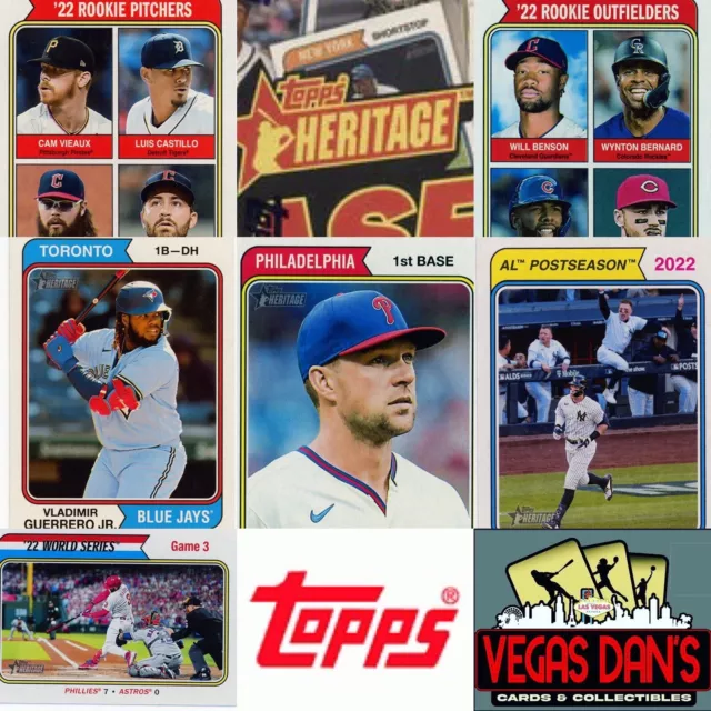 2023 TOPPS HERITAGE HIGH NUMBER SHORT PRINTS SP 401 500 Complete