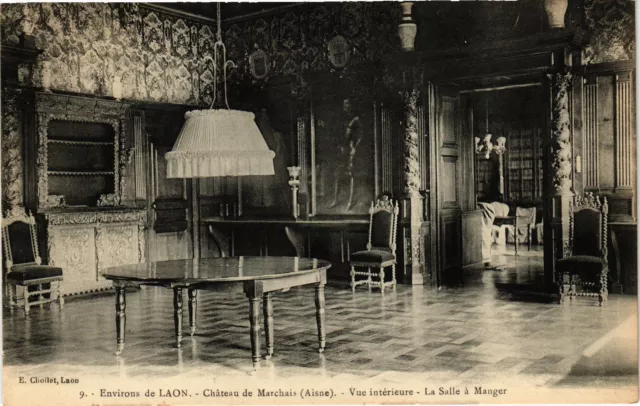 CPA Environs de LAON Chateau de MARCHAIS Vue interieure ...(201909)