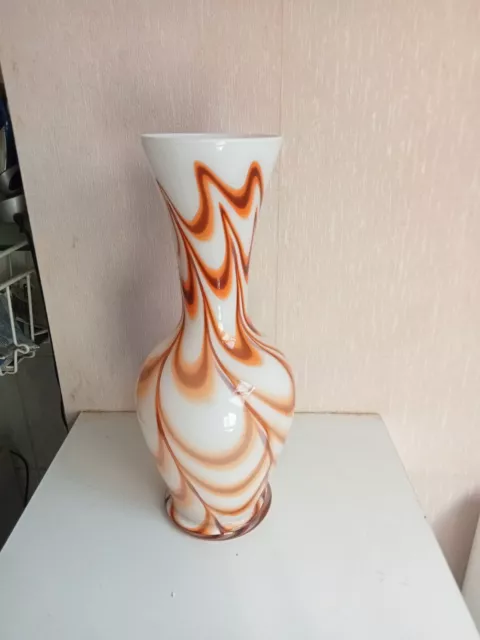 vase ancien opaline hauteur 31 cm diamètre 12 cm