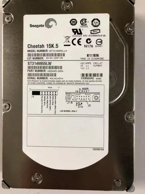 NEW Seagate Cheetah 15K.5 ST3146855LW 146GB 15K 68-Pin SCSI hard Drive HDD