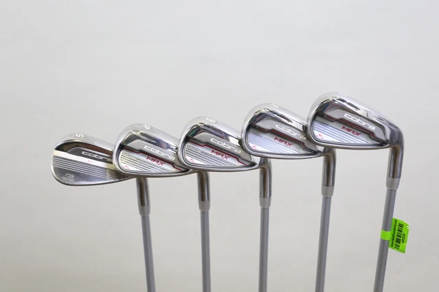 Cobra Max 7-GW Iron Set RH -0.5 in Matrix White Tie Graphite Shaft Ladies Flex