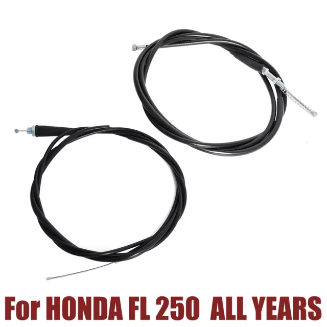 For Honda Fl 250 All Years Odyssey Atv Control Cable Set Both Throttle & Brake