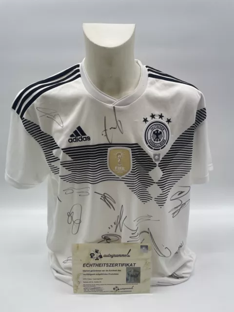Germania Maglia 2018 Teamsigniert Autografo Gioco Calcio DFB Adidas COA XL XXL
