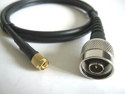 N -Type to RP SMA Mil Spec RG58 C/U Coaxial 50 Ohm Cable Patch Lead 30cm UK 2