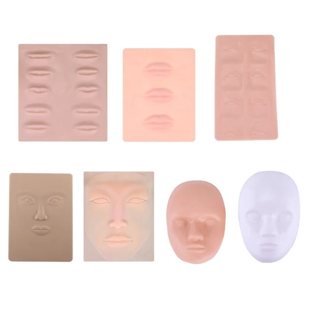Makeup  Training Practice Fake Skin Eye Lips Face For Microblading Machine