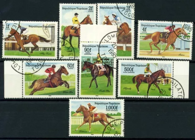 Togo 1985 Mi. 1836-1843 Gestempelt 100% Pferderennen