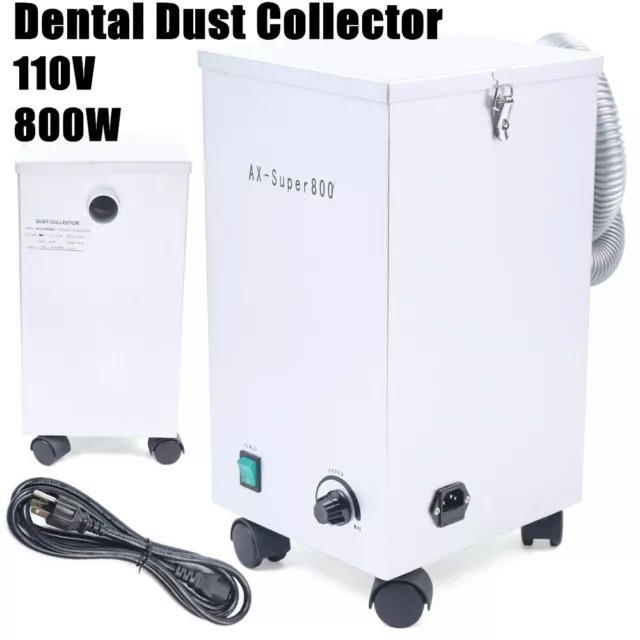 Dental Lab Dust Collector Vacuum Dust Cleaner Dust Removal Machine 172m /h 800W