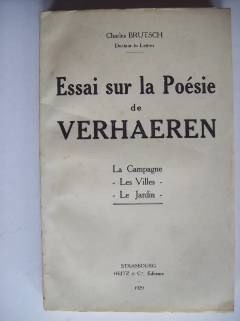 littérature belge flamande poésie Emile Verhaeren critique littéraire symbolisme