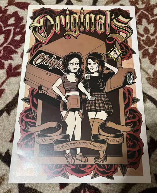 Originals Magazine Giant 17” X 11” Cholo Lowrider Teen Angels Chicano Tattoo Art