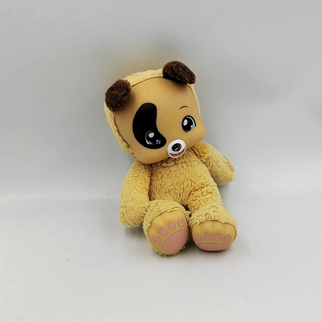 Doudou peluche chien beige marron couche ZOOPY BAOBAB - 26050