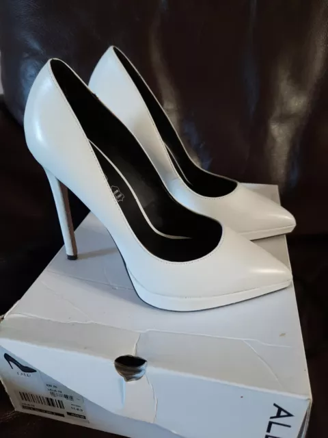 ALDO WHITE SHOES High Heels Size 4 Excellent Condition Boxed £6.50 ...