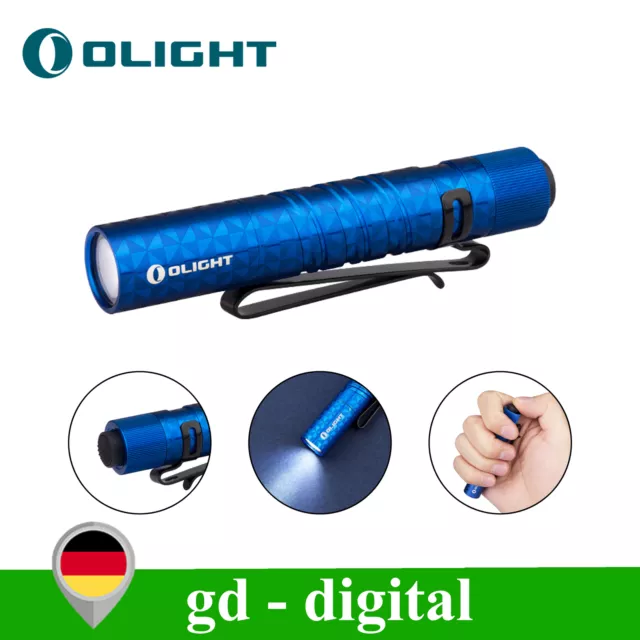 Olight i3T EOS Pinwheel Blau Taschenlampe LED  Batterie 180 Lumen Wasserdicht