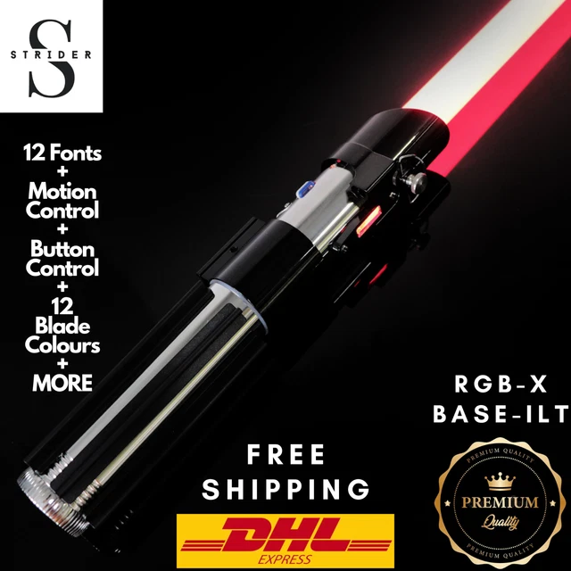 Star Wars Darth Vader RGB Lightsaber Replica Force FX Heavy Dueling Metal hilt